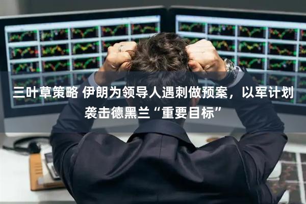 三叶草策略 伊朗为领导人遇刺做预案，以军计划袭击德黑兰“重要目标”